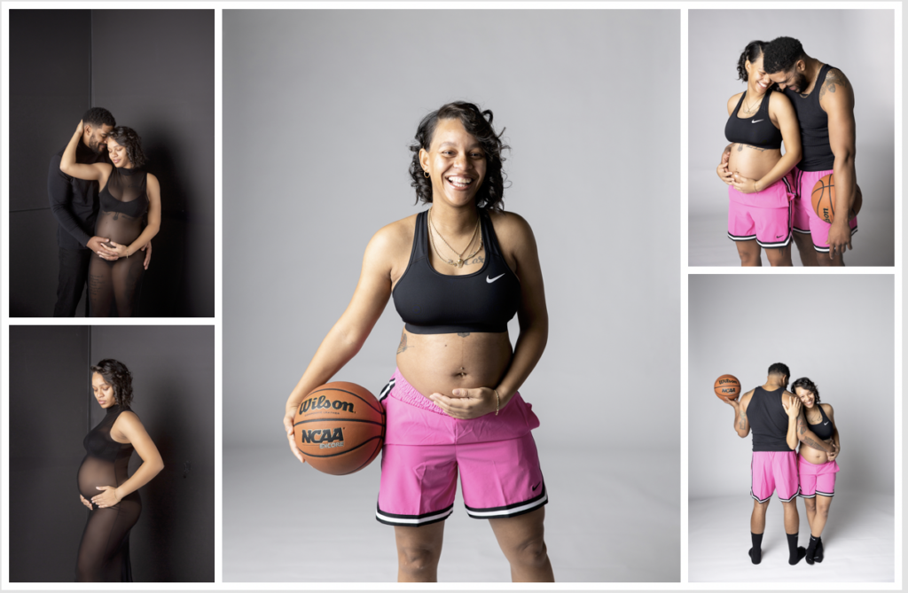 basketball maternity session